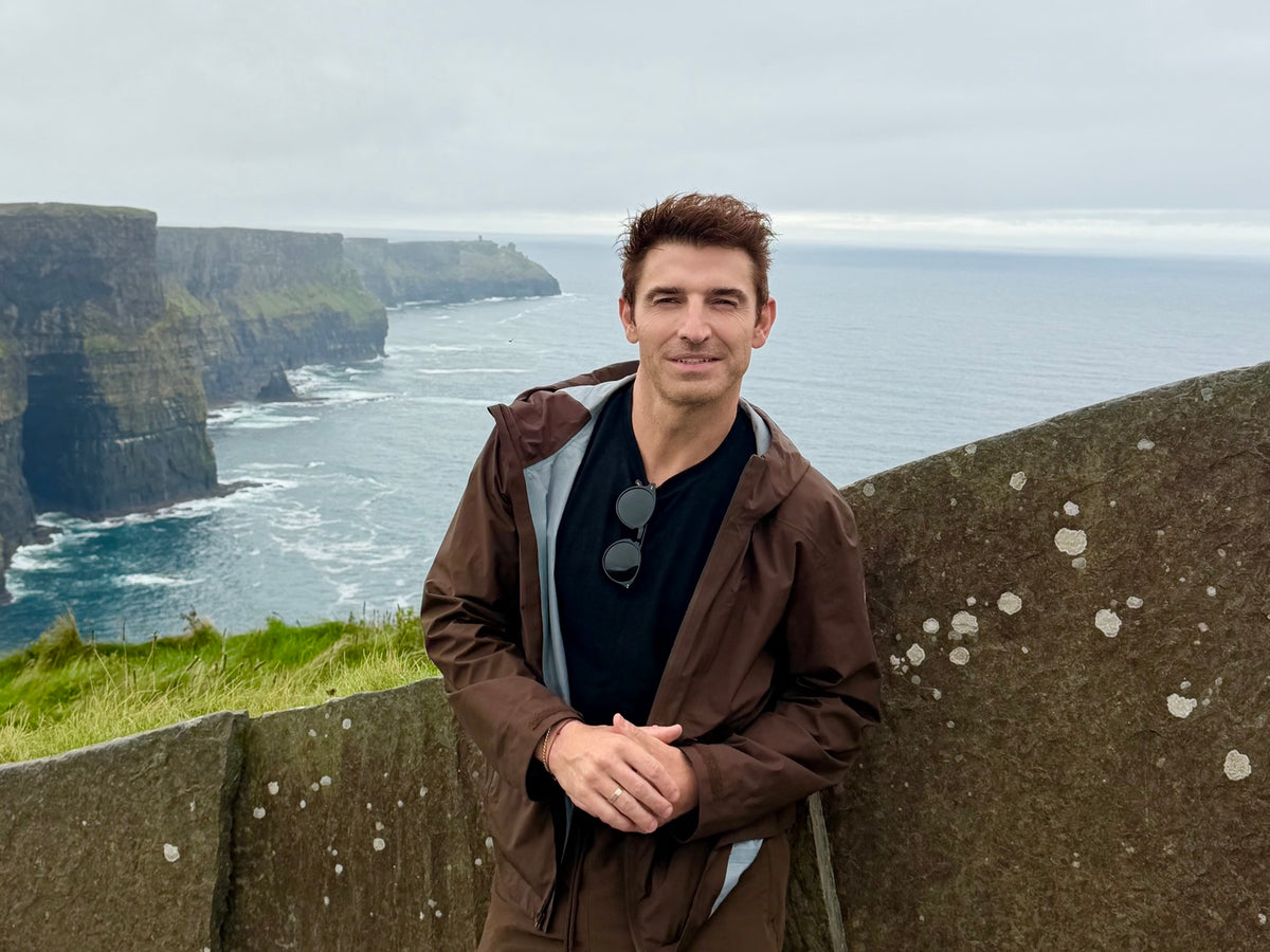 Chef Stu at the Cliffs of Moher in Ireland