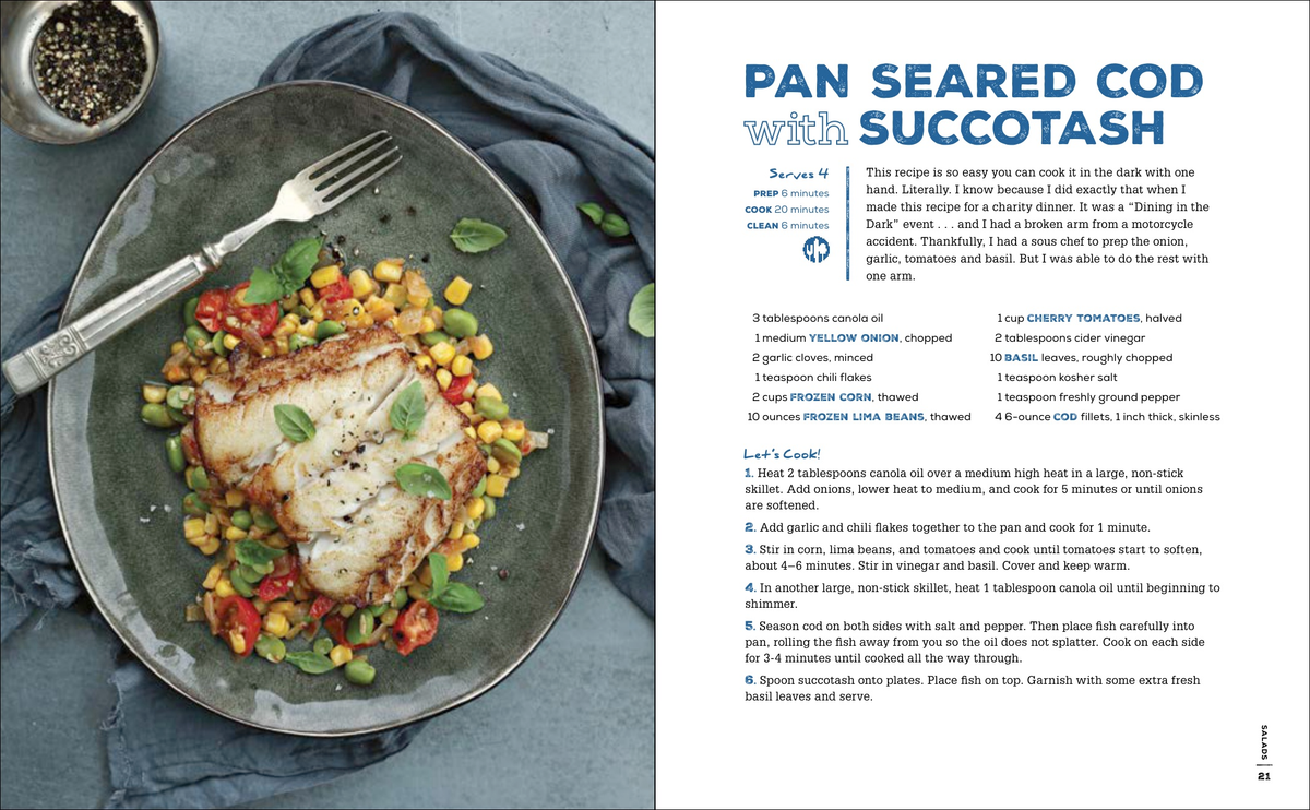 Pan Seared Cod with Succotash