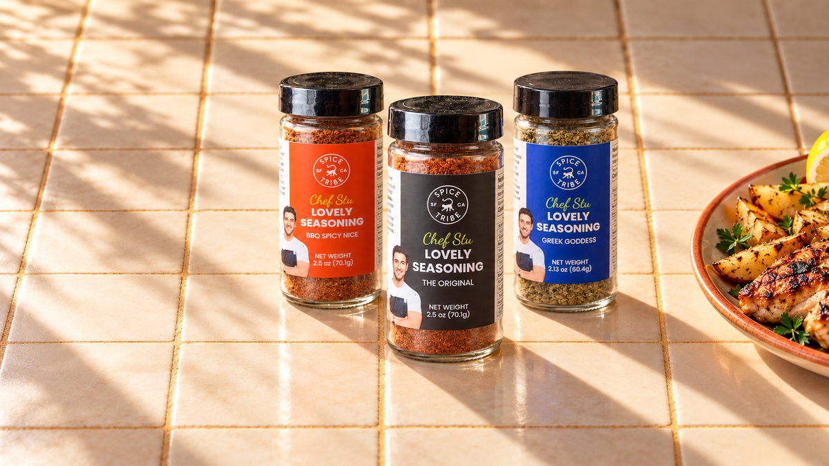 Chef Stu seasonings, made for everyday cooking